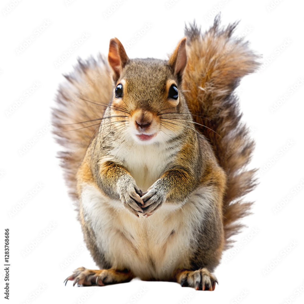 Obraz premium Squirrel isolated on transparent background