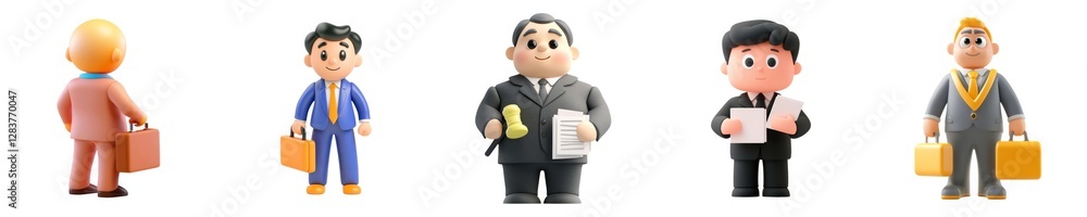 Fototapeta premium Business Men in Suits for Office and Professional Settings