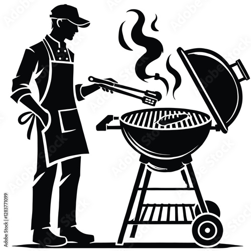 Grilling Silhouette