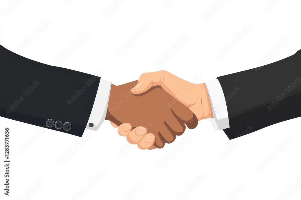 Diverse Hands Shaking as a Symbol of Partnership and Collaboration Diverse Hands Shaking as a Symbol of Partnership and Collaboration