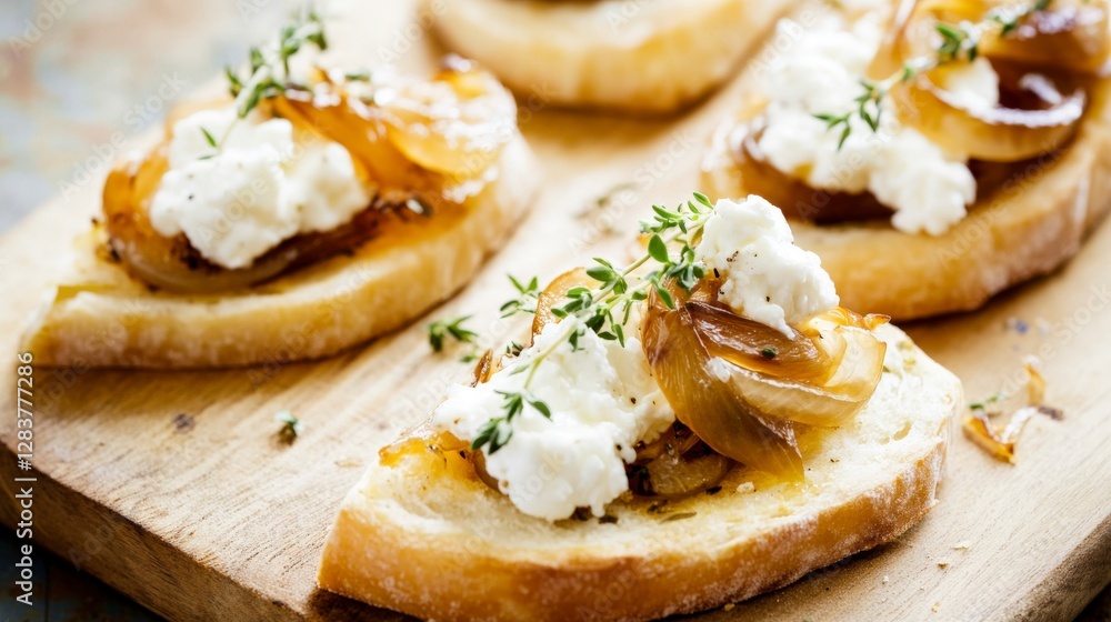 Caramelized Onion and Goat Cheese Crostini: A Delicious and Elegant Appetizer Caramelized Onion and Goat Cheese Crostini: A Delicious and Elegant Appetizer