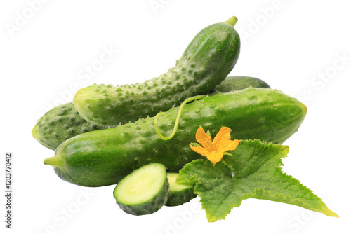 Fresh cucumber isolated