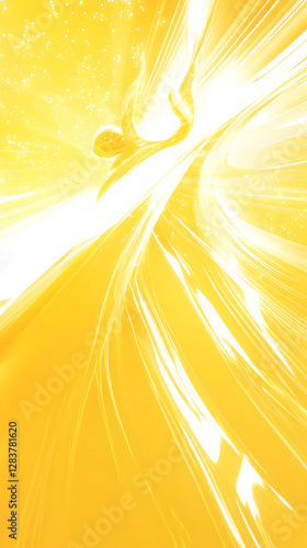 A close-up of an orange background with white lines and curves
