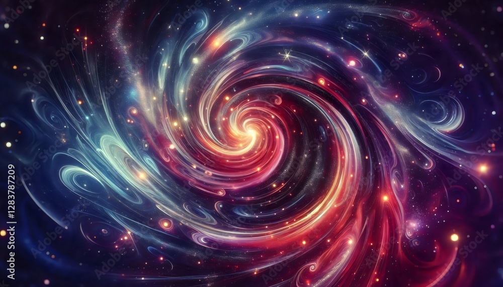 Fototapeta premium Cosmic Swirl Nebula.