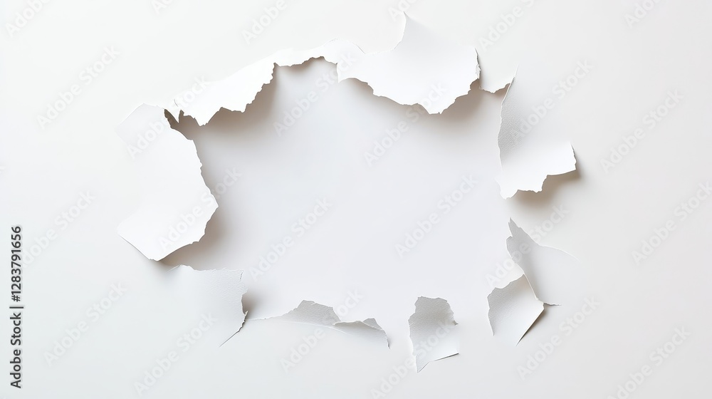Torn Paper Texture with Empty Space for Creative Mockup Designs Torn Paper Texture with Empty Space for Creative Mockup Designs