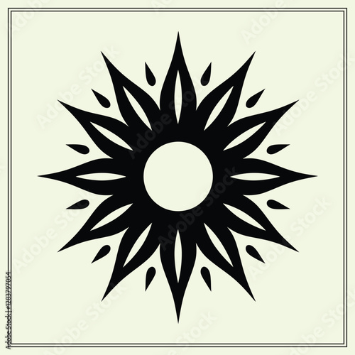 Silhouette of a Sun, Sunrise Glow