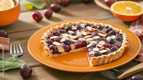 Scrumptious Cherry Almond Tart: A Delightful Dessert Experience