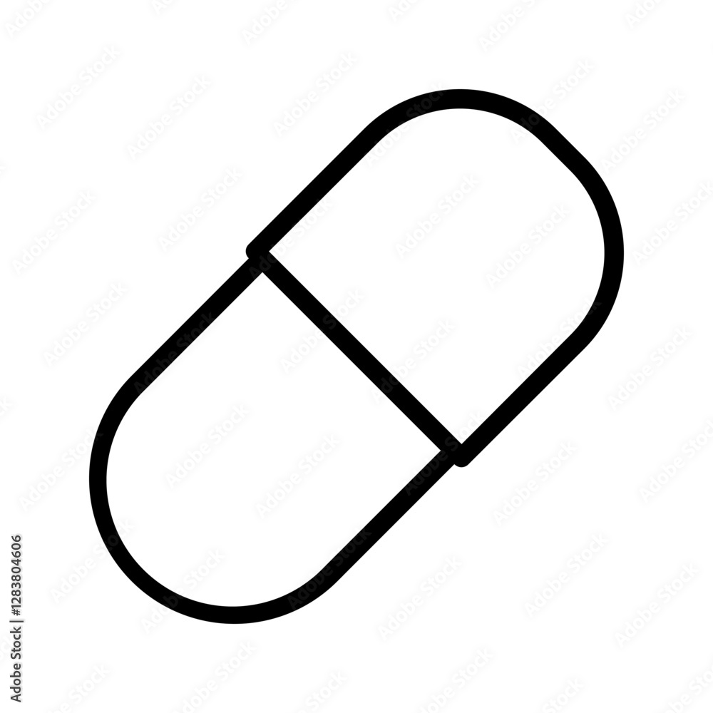capsule icon color editable on white background capsule icon color editable on white background