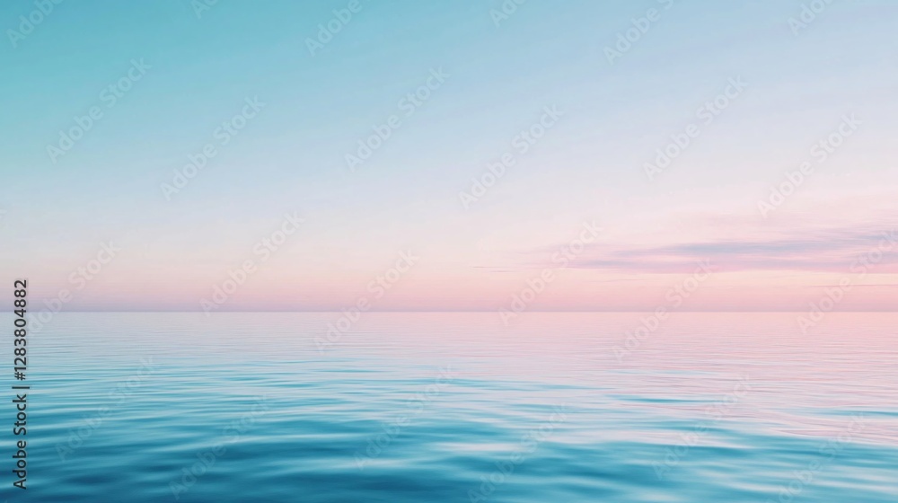 Naklejka premium A soft blue gradient background transitioning from light blue to sky blue for a calm and peaceful feel