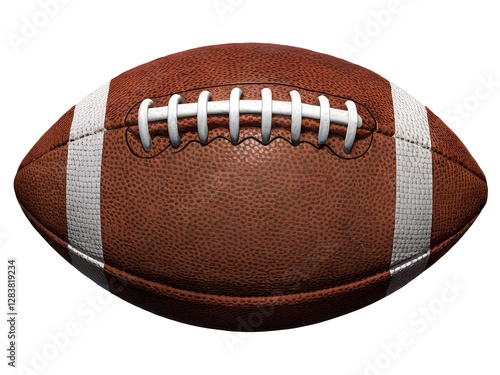 American football ball in White background. Generative AI photo