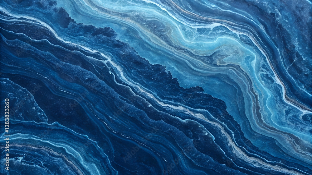 Obraz premium Abstract blue lava stone texture