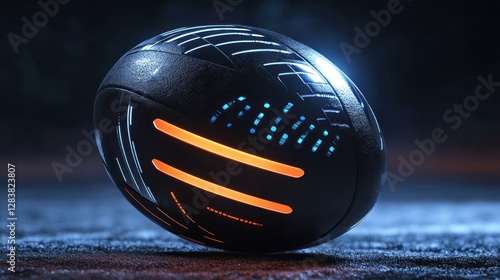 Futuristic Glowing Orb: A Cyberpunk-Inspired 3D Render