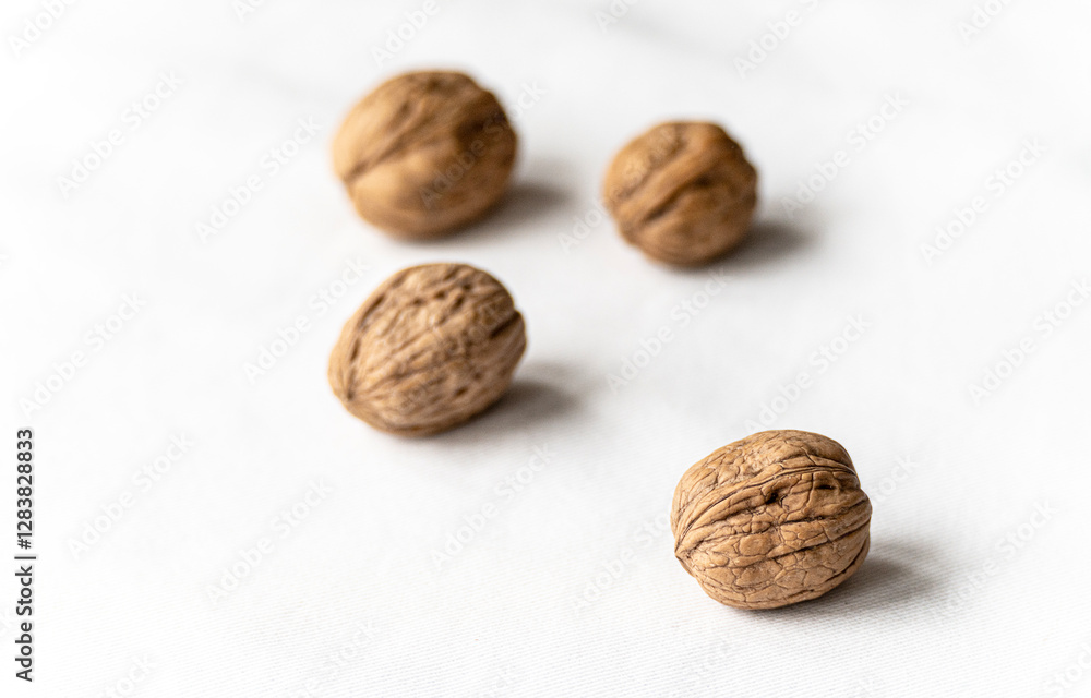freshness walnut on white freshness walnut on white