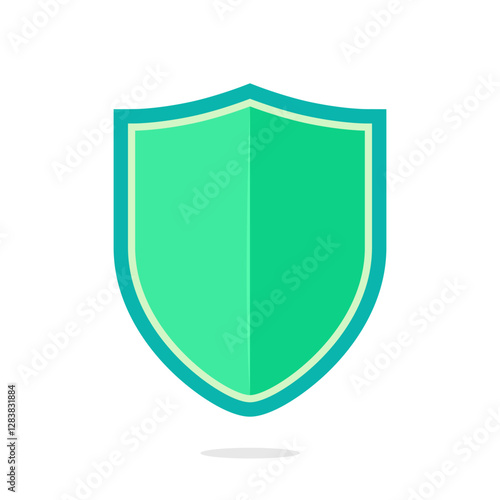 Green shield with a teal border appropriate for environmental organizations, sustainable businesses, or ecofriendly products to indicate safety and protection. Free Download Green shield with a teal border appropriate for environmental organizations, sustainable businesses, or ecofriendly products to indicate safety and protection. - GFXLoad
