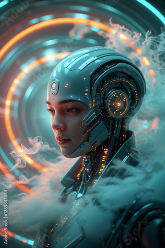 Futuristic AI Cyber Security Vision
