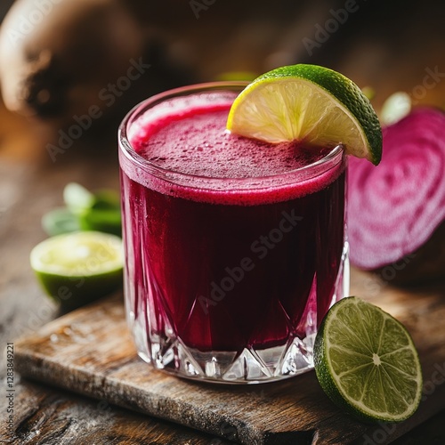 Refreshing Beetroot Juice with Lime photo