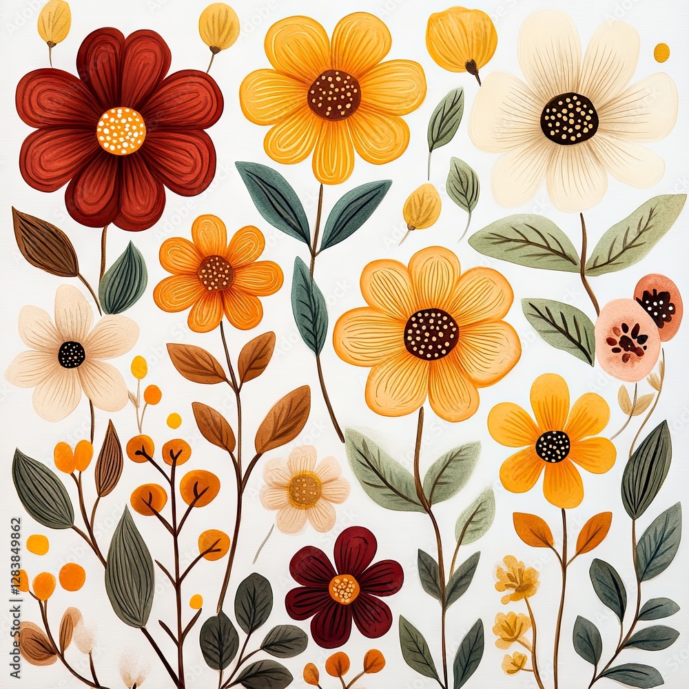 A vibrant collection of colorful flowers showcasing various shapes and sizes, perfect for floral design inspiration. A vibrant collection of colorful flowers showcasing various shapes and sizes, perfect for floral design inspiration.