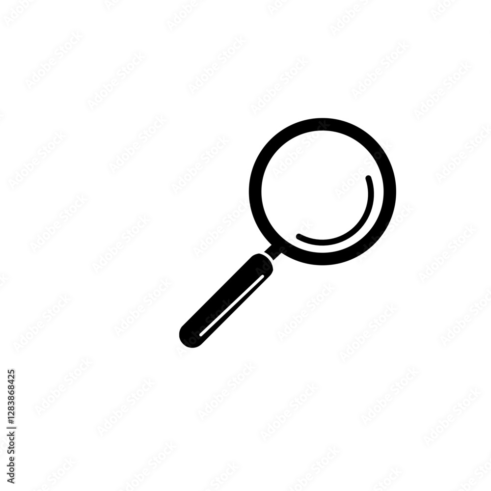 Illustration of Search icon, sign, on white background. Illustration of Search icon, sign, on white background.