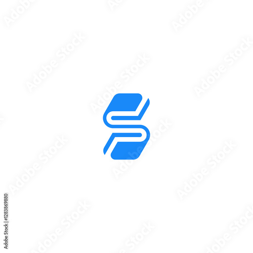 simple and modern letter S book logo design template elements