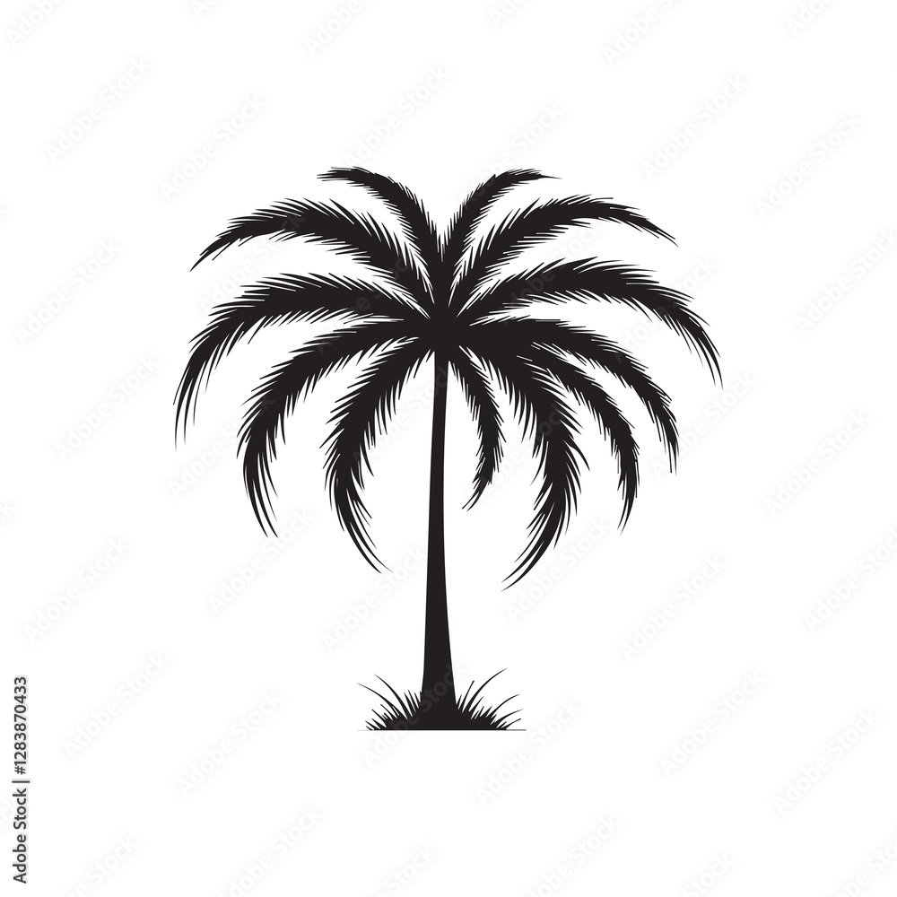 Fototapeta premium palm tree silhouette