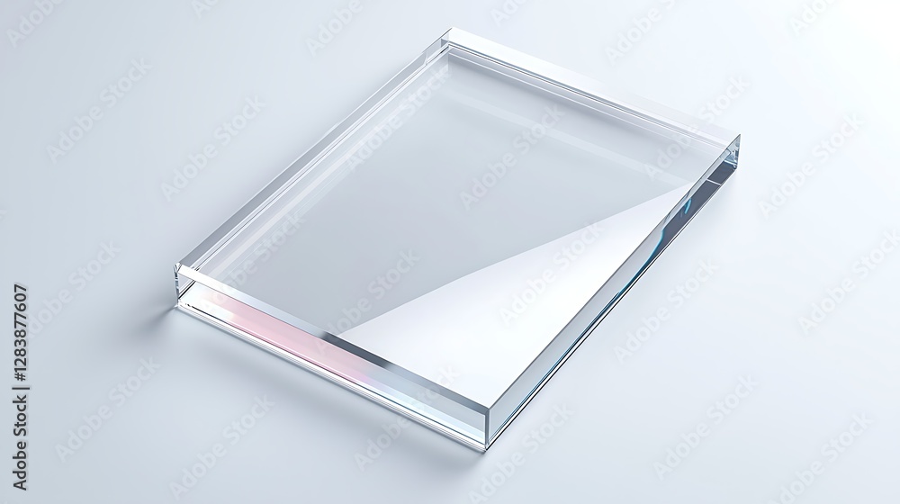 Transparent Acrylic Display Stand for Awards, Trophies, and Decorative Objects on a Light Background Transparent Acrylic Display Stand for Awards, Trophies, and Decorative Objects on a Light Background