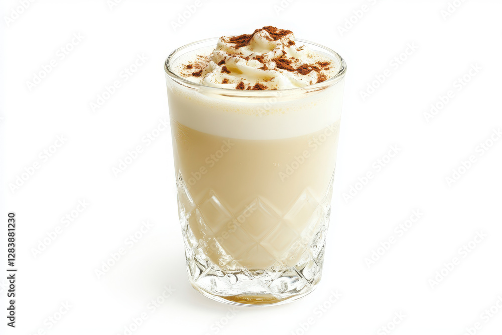 Glass of laban (buttermilk) isolated on white background. Glass of laban (buttermilk) isolated on white background.