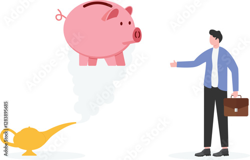 The business team draws capital from investors to build a successful and growing business.

