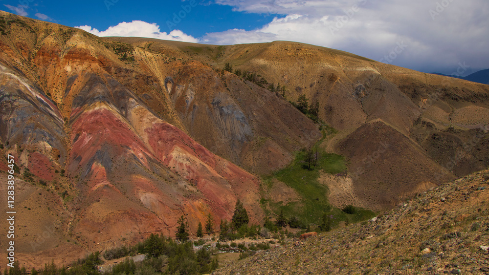 Fototapeta premium Altay,red mountains,