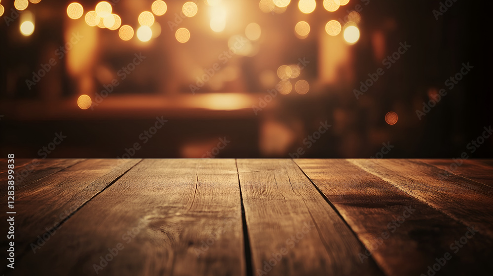 wooden table with bokeh background wooden table with bokeh background