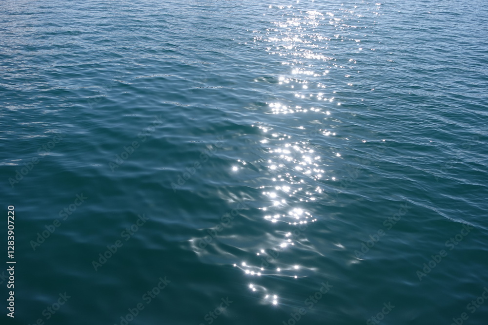 Sunlight Reflecting on Rippled Water Surface Sunlight Reflecting on Rippled Water Surface