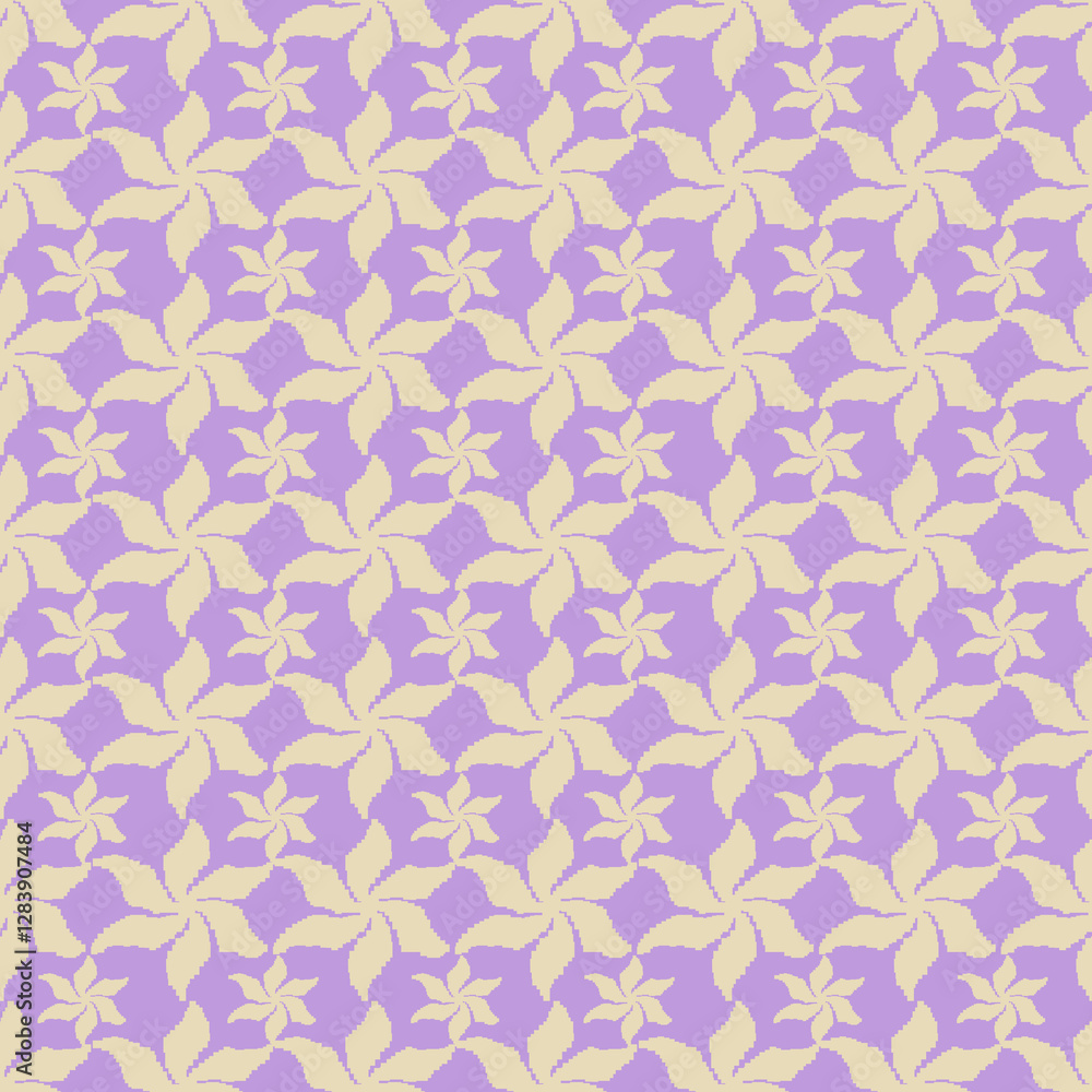 Lovely blossom seamless pattern design by geometric Lovely blossom seamless pattern design by geometric