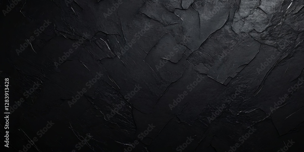 Fototapeta premium A black background with a black wall