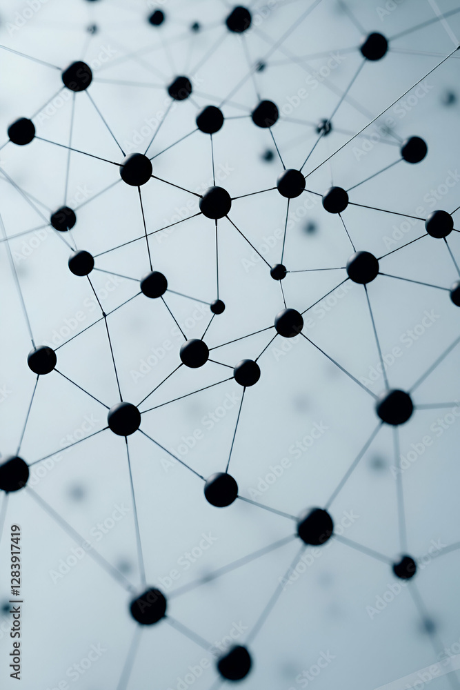 A series of black dots connected by thin, delicate lines, creating a web-like structure. A series of black dots connected by thin, delicate lines, creating a web-like structure.