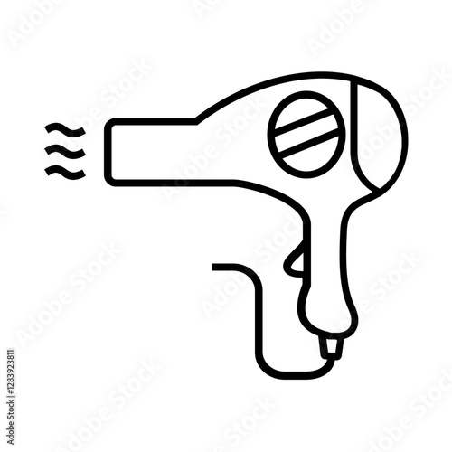 barbershop hair dryer icon