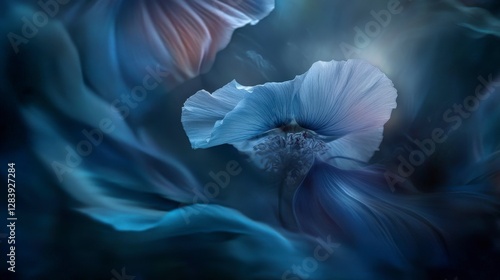 Enchanted Blue Flower Petals: A Delicate Floral Masterpiece