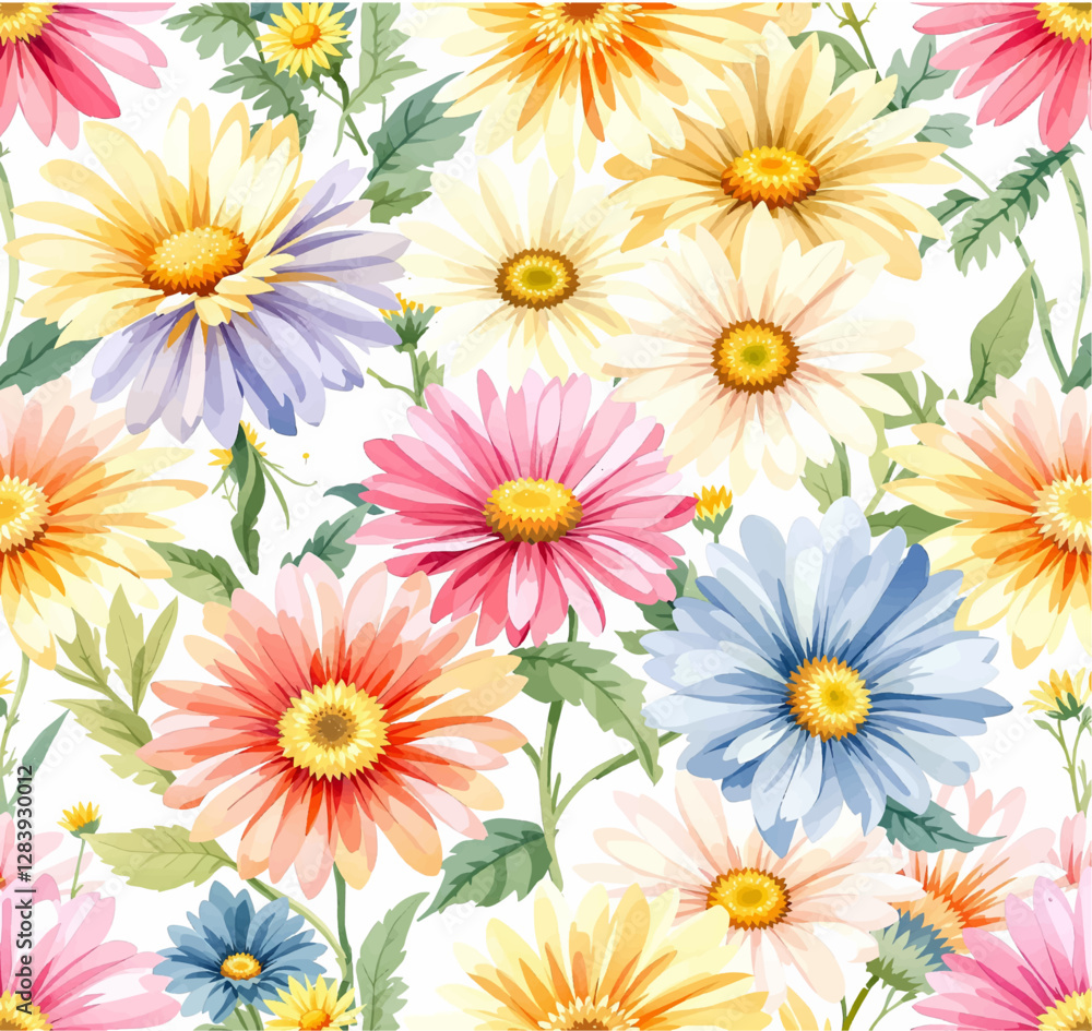 Botanical frame featuring wildflowers and daisies. Vector flat minimalistic isolated illustration. Botanical frame featuring wildflowers and daisies. Vector flat minimalistic isolated illustration.