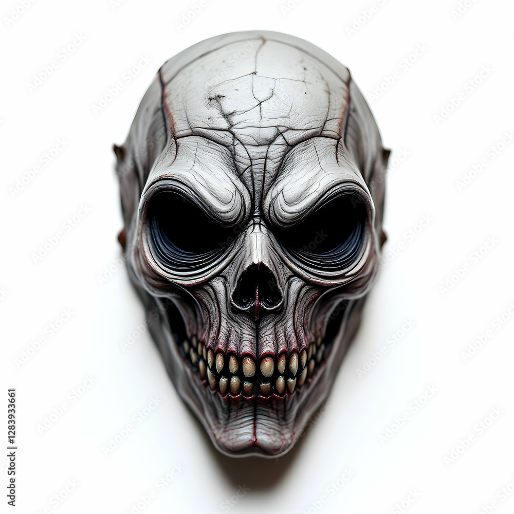 Naklejka premium Scary mask, monster mask, mystery mask