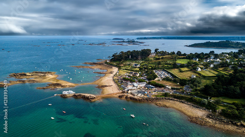 Wallpaper Mural Point Of L'Arcouest Near Brehat Island, Ile de Brehat, In The English Channel At The Coast of Brittany In France Torontodigital.ca