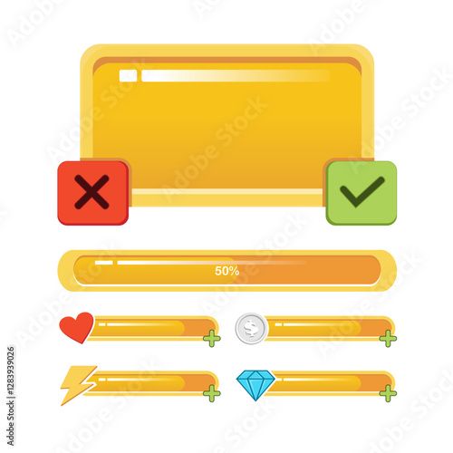 Ui interface for game or mobile app