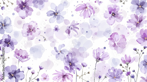 Hand drawn seamless pattern with watercolor rose flowers. Elegant romantic background with pink roses and leaves on a white background