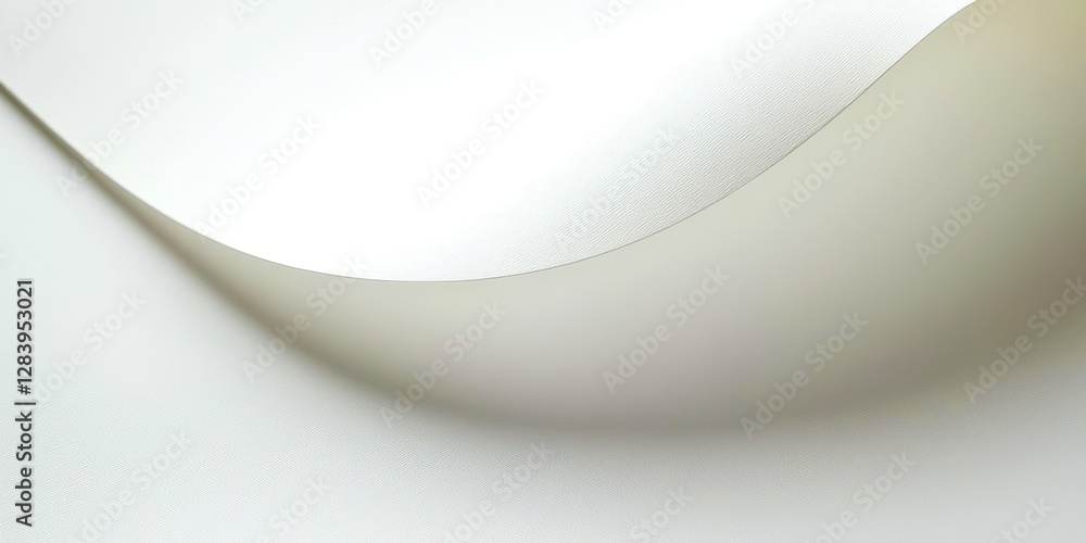 White sheet of paper with a wave pattern White sheet of paper with a wave pattern