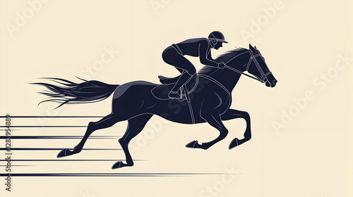 Illustration of a Jockey in action , jockey wallpaper 