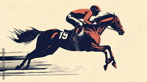 Illustration of a Jockey in action , jockey wallpaper 