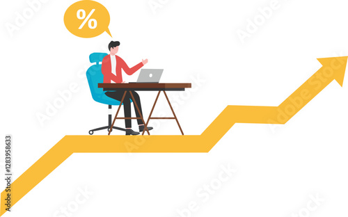 Businessmen run the business, take the company to the top in the market,

