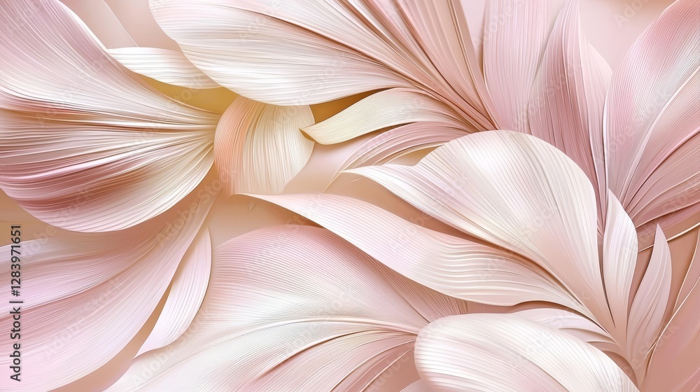 Tropical Leaves in Soft Pink: A Vacation Inspired Design Tropical Leaves in Soft Pink: A Vacation Inspired Design