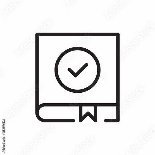 document verified icon vector sign