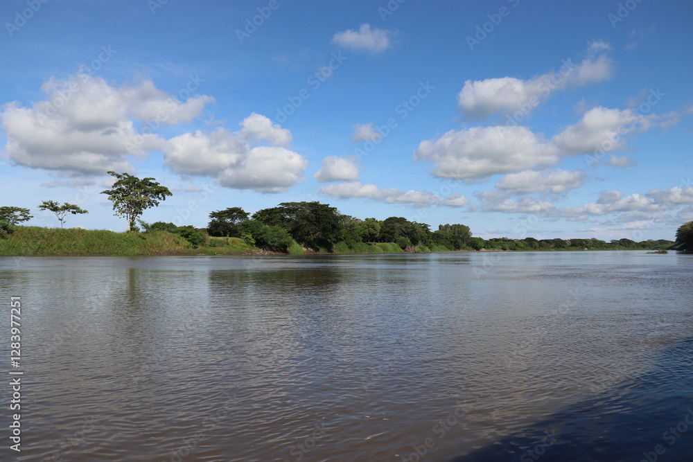 The Mompóx tributary of the Magdalena river. Brazo de Mompos River - Santa Cruz de Mompox - Colombia. The Mompóx tributary of the Magdalena river. Brazo de Mompos River - Santa Cruz de Mompox - Colombia.