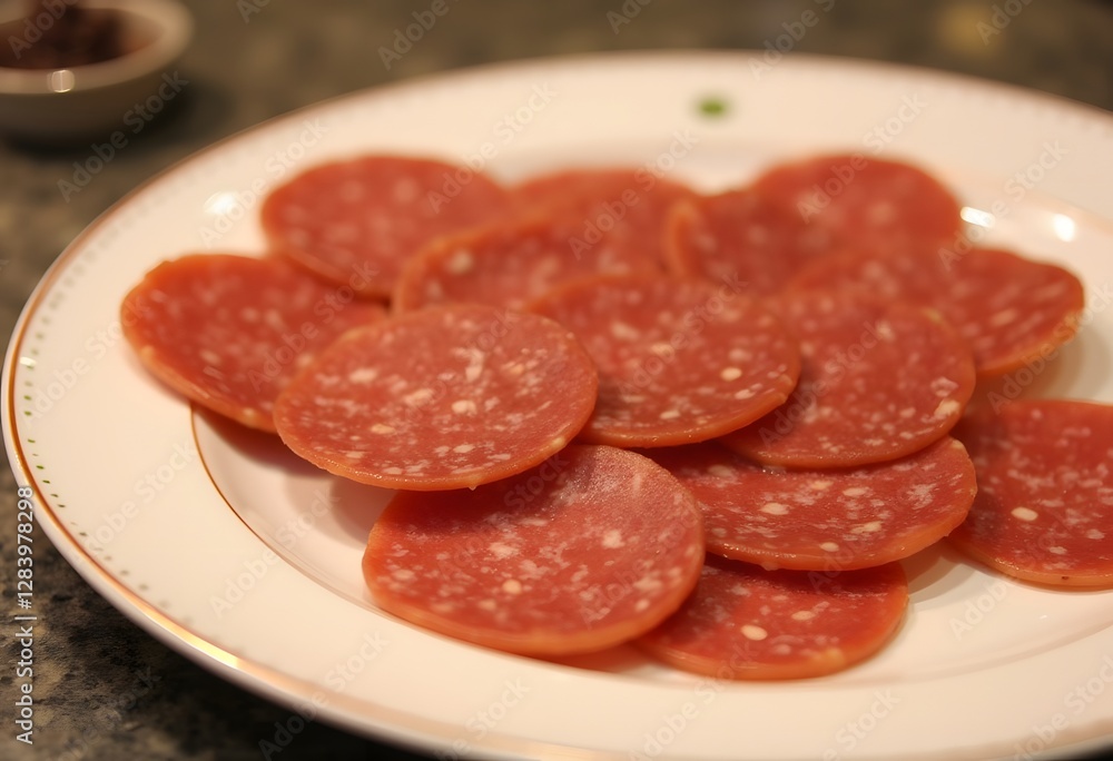 different sausage and meat on a celebratory table with spices and vegetables
different sausage and meat on a celebratory table with spices and vegetables
