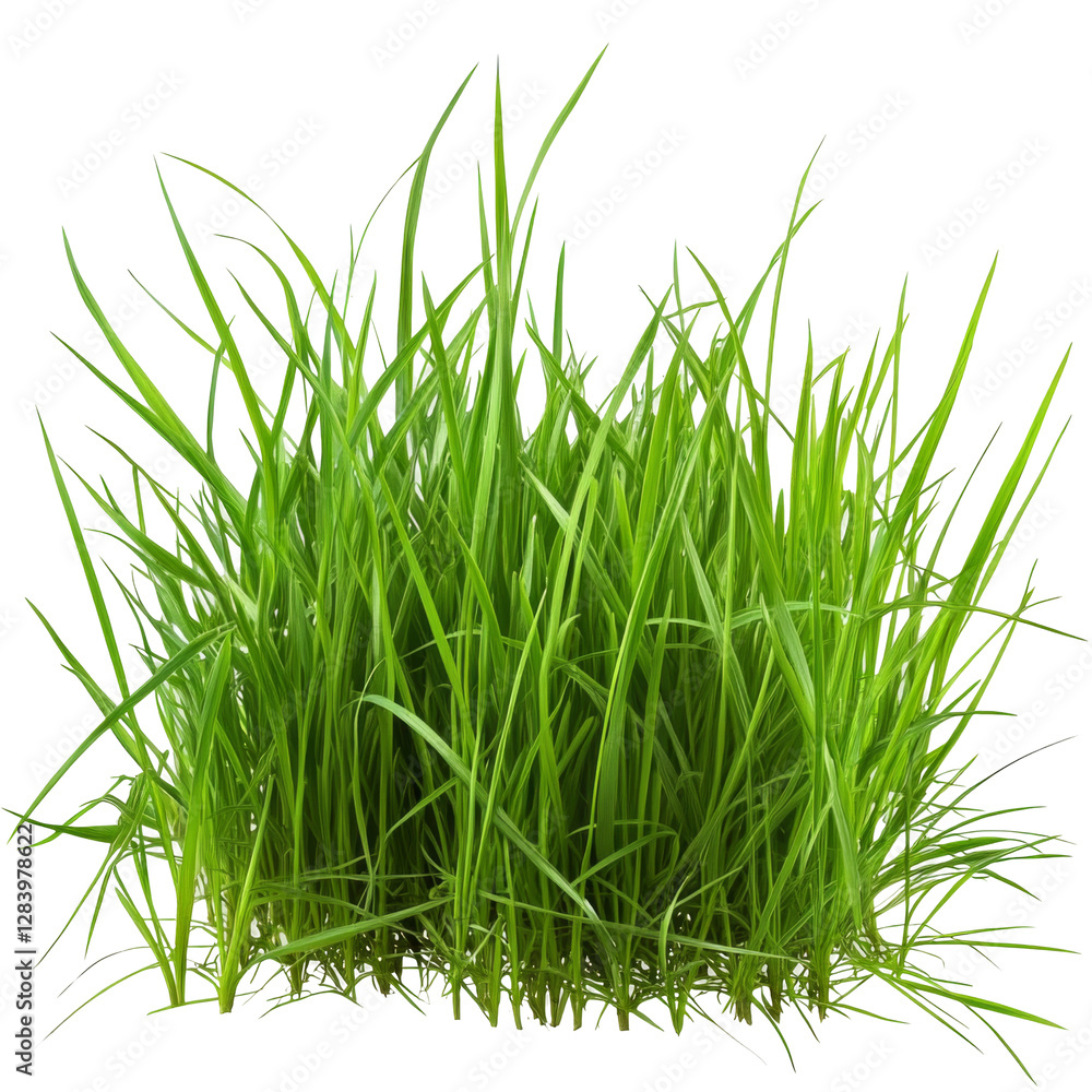 Lush green grass png with transparent background nature scene white environment for design projects Lush green grass png with transparent background nature scene white environment for design projects