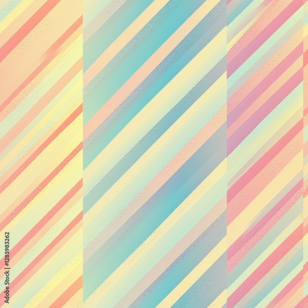Seamless Gradient Stripes Pattern in Soft Pastel Colors for Backgrounds Seamless Gradient Stripes Pattern in Soft Pastel Colors for Backgrounds